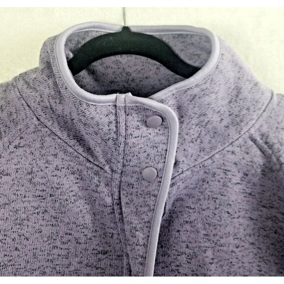 CHAMPION Woman's XL Purple heather Jacket Sweater Knit Zip Pockets Outdoors - Picture 4 of 16
